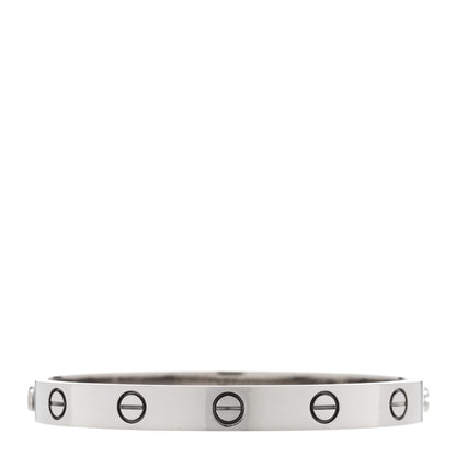 Cartier 18K White Gold LOVE Bracelet 16 2 of 7