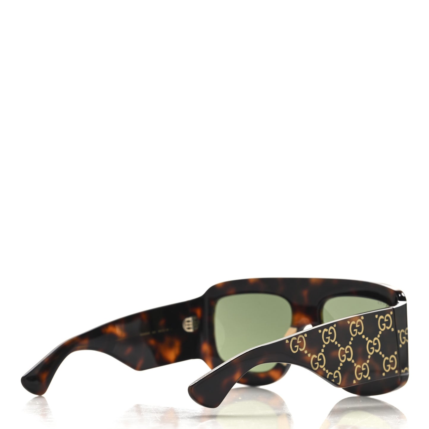 Acetate Monogram Shield Sunglasses GG0983S Havana