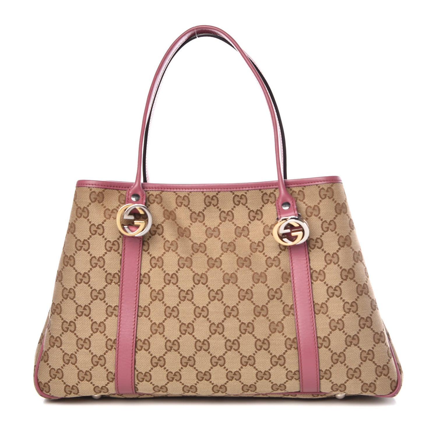 Monogram Medium Twins Tote Pink