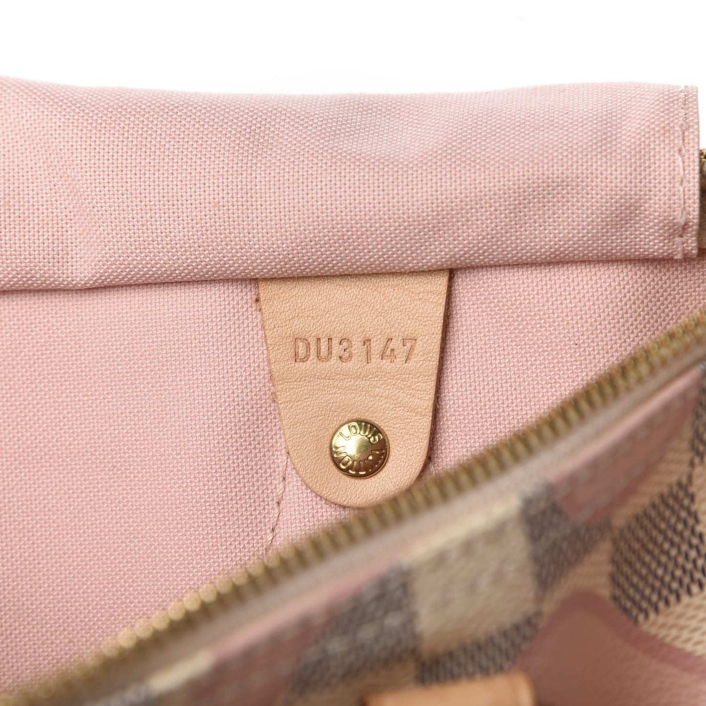 Damier Azur Tahitienne Speedy Bandouliere 30 Rose Ballerine