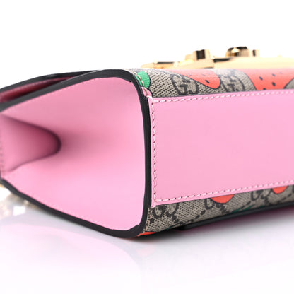 Gucci GG Supreme Monogram Strawberry Small Padlock Shoulder Bag 8 of 10