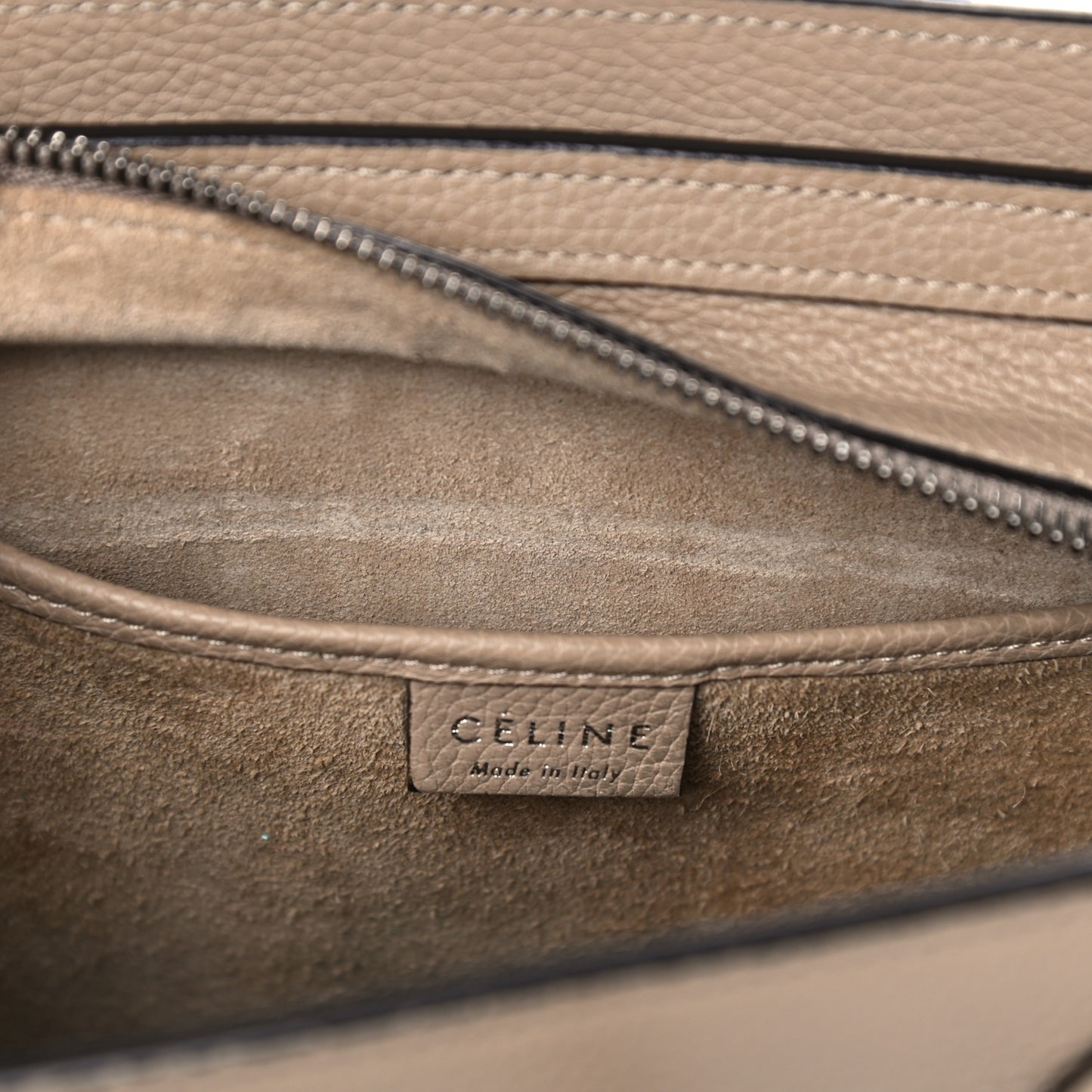 Drummed Calfskin Nano Luggage Dune