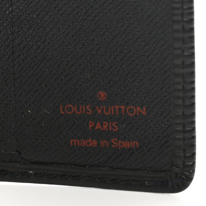 Louis Vuitton Epi 6 Card Billfold Wallet Black 8 of 11