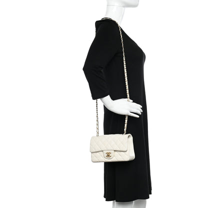 Chanel Lambskin Quilted Mini Rectangular Flap White 3 of 11