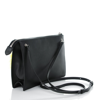 Fendi Vitello Dolce Fox Elaphe Ayers Hypnoteyes Min 2Jours Pouch Black Giallo Multicolor 3 of 7