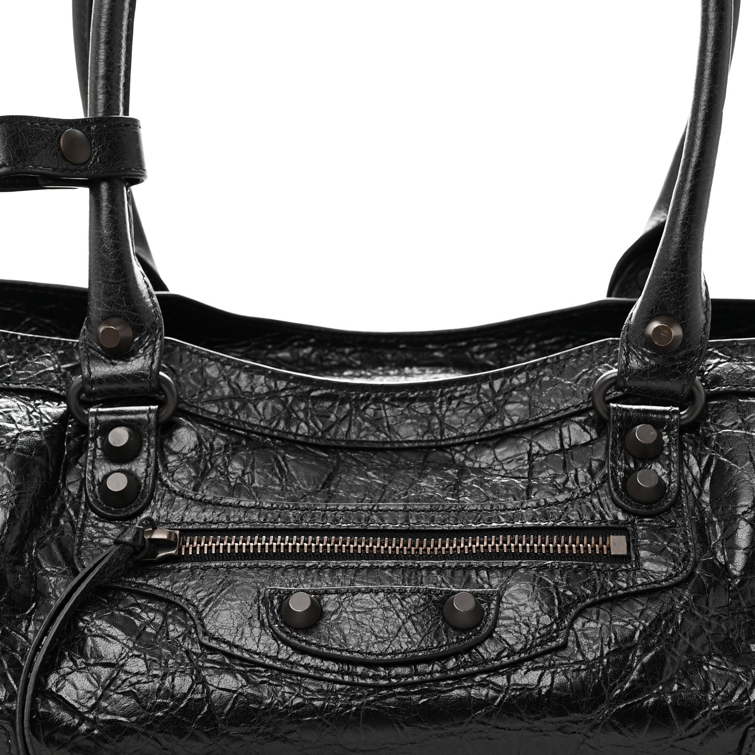 Balenciaga Agneau Arena Classic Hardware East West Le City Black 8 of 10