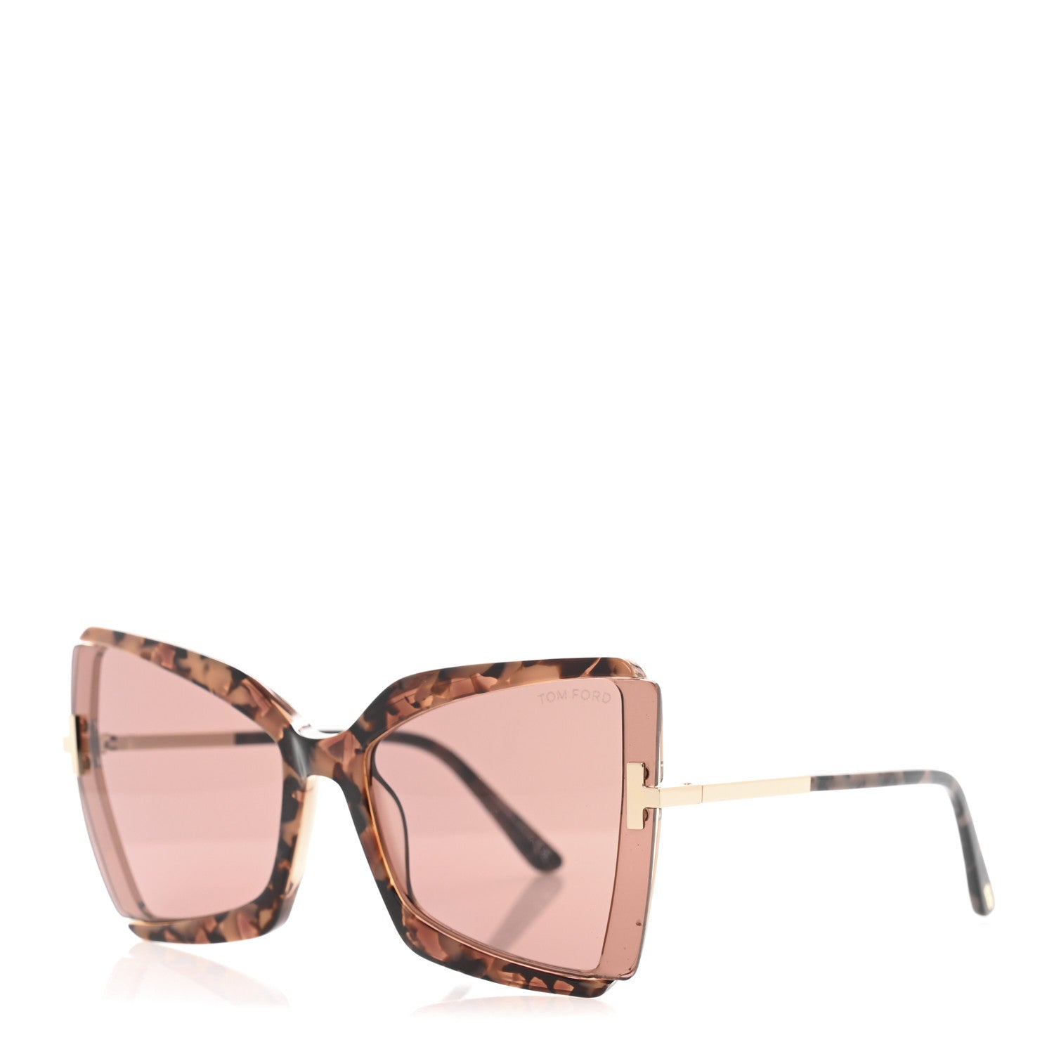 Tom Ford Gia Sunglasses TF766 Havana Roviex 1 of 8