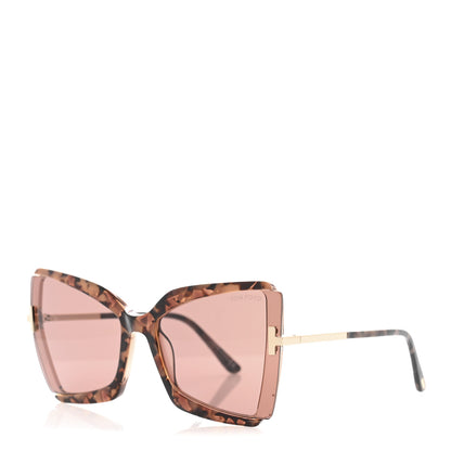 Tom Ford Gia Sunglasses TF766 Havana Roviex 1 of 8