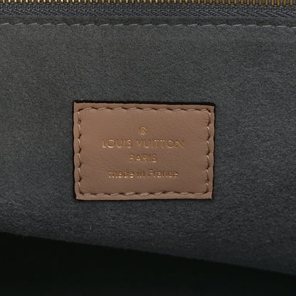 Louis Vuitton Calfskin Monogram On My Side MM Greige 6 of 9