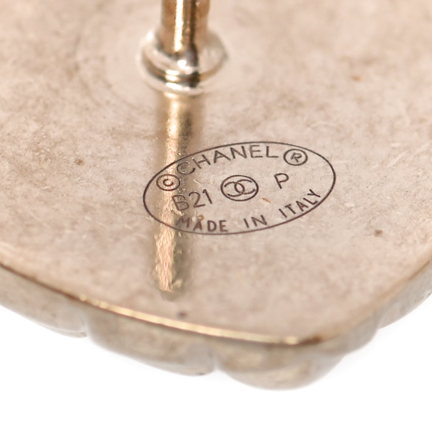 Metal Strass Crystal Quilted CC Heart Scissors Perfume Brooch Set Gold