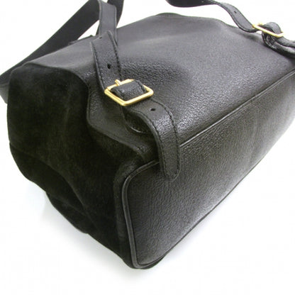 Gucci Suede Bamboo Backpack Black 6 of 10