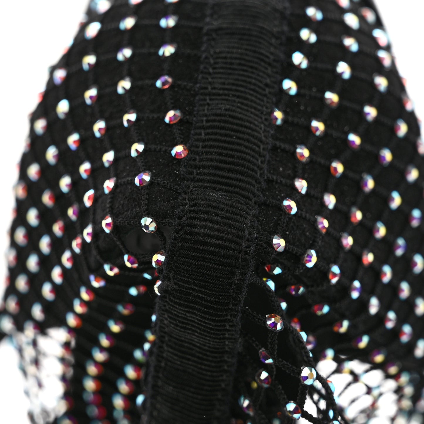 Resille Strass Kid Suede Patent Mary Jane Short Boots 40.5 Black