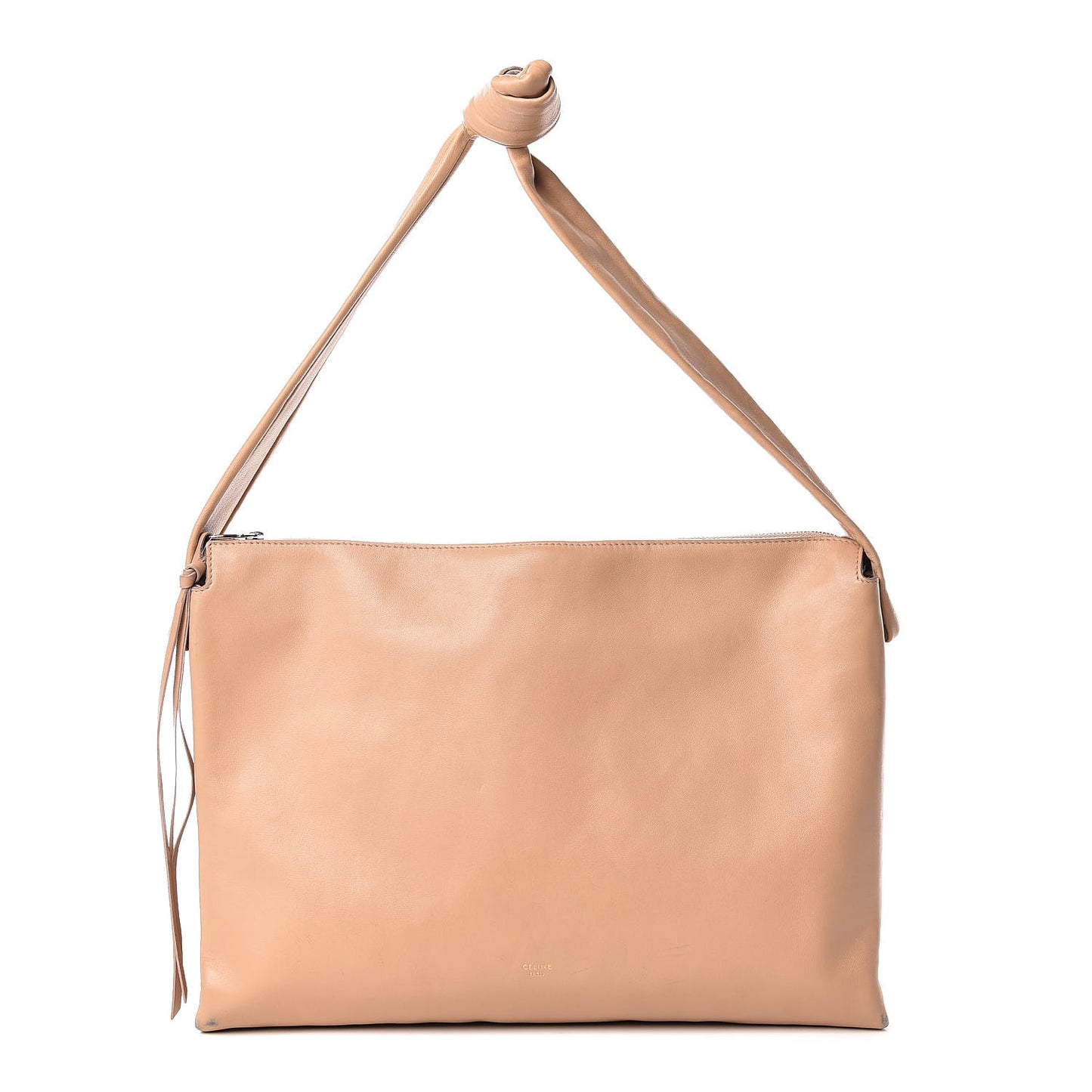 Lambskin Medium Knotted Bag Nude
