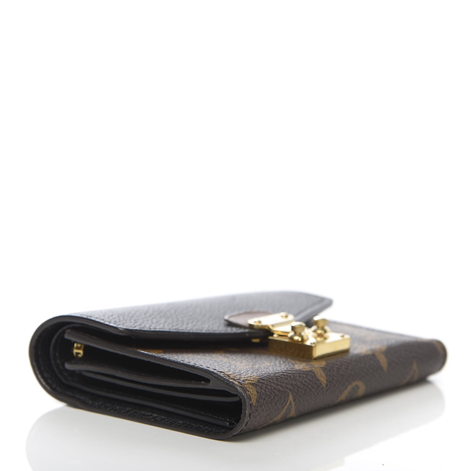 Louis Vuitton Monogram Pallas Compact Wallet NM Black 4 of 7