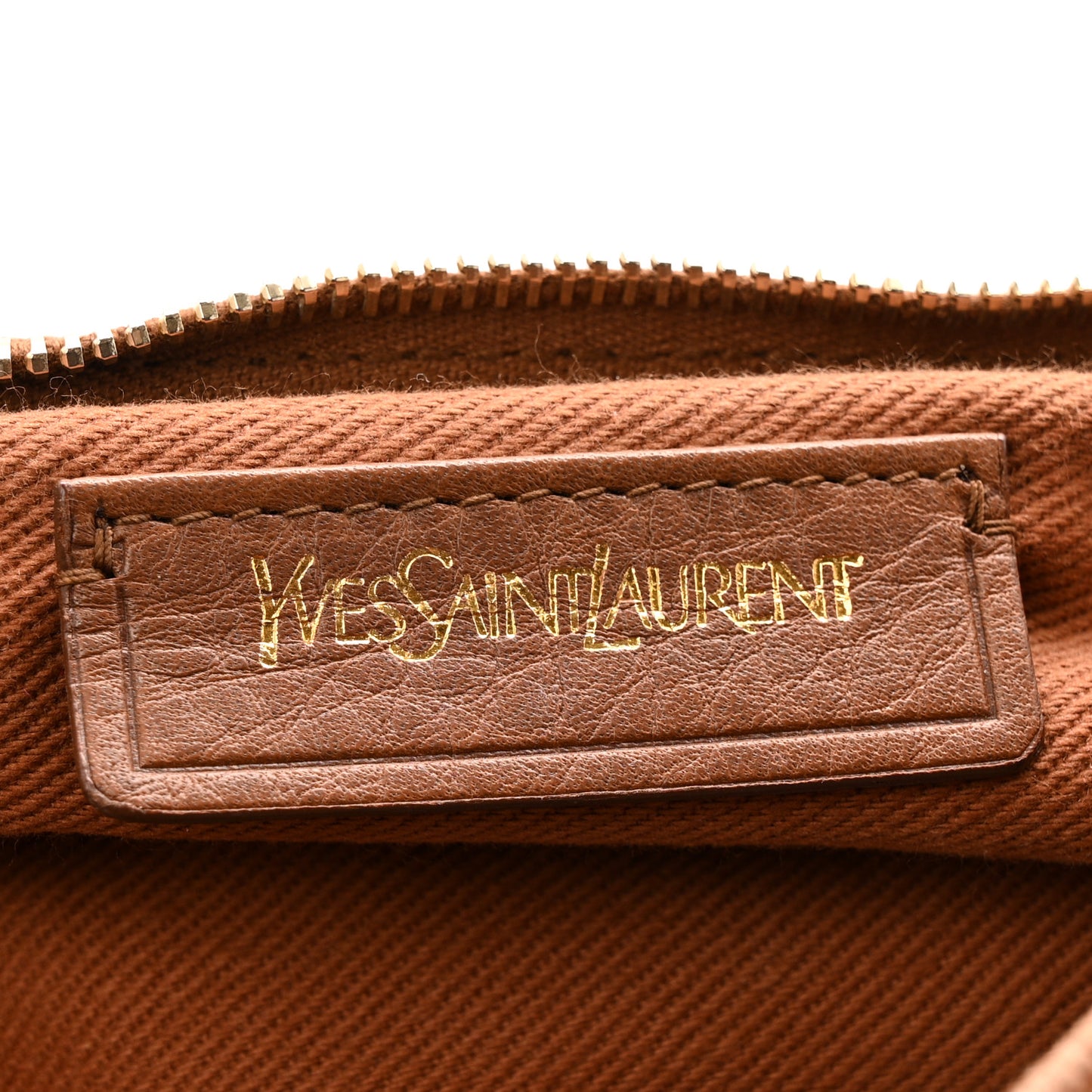 Calfskin Canvas Large Muse Two Brown