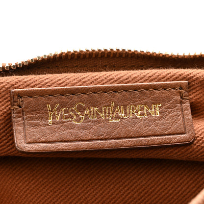 Saint Laurent Calfskin Canvas Large Muse Two Brown 7 of 17