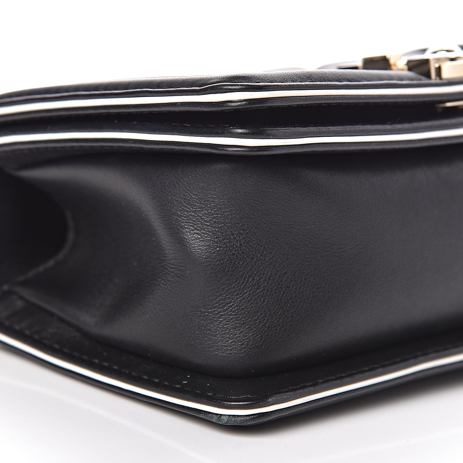 Chanel Calfskin Quilted Small Boy Top Handle Flap Black 10 of 12