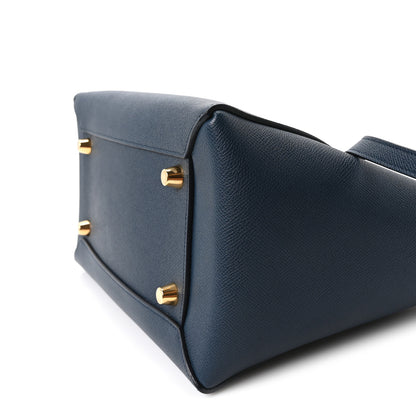 Celine Grained Calfskin Mini Belt Bag Blue 9 of 9