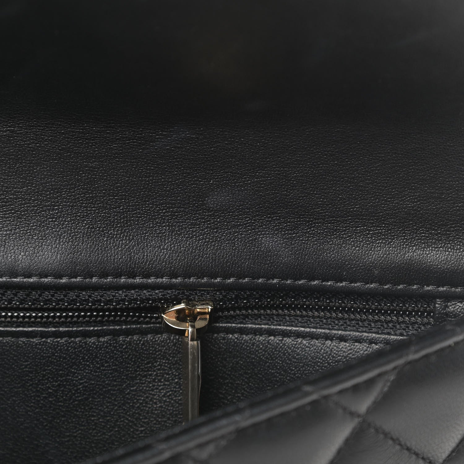 Chanel Lambskin Quilted Flap Clutch Black 13 of 14