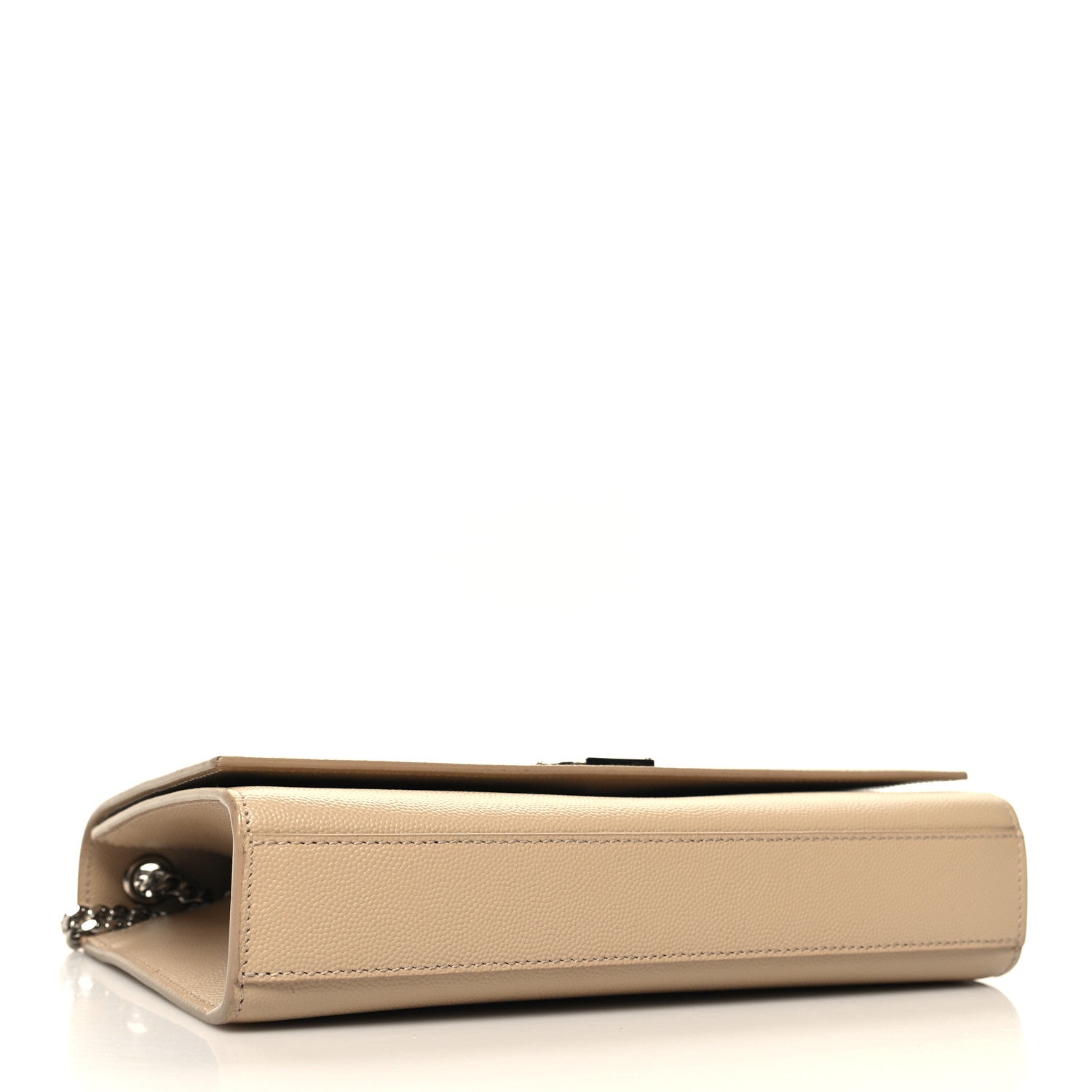 Saint Laurent Grain De Poudre Medium Classic Monogram Kate Satchel Sable Beige 4 of 9
