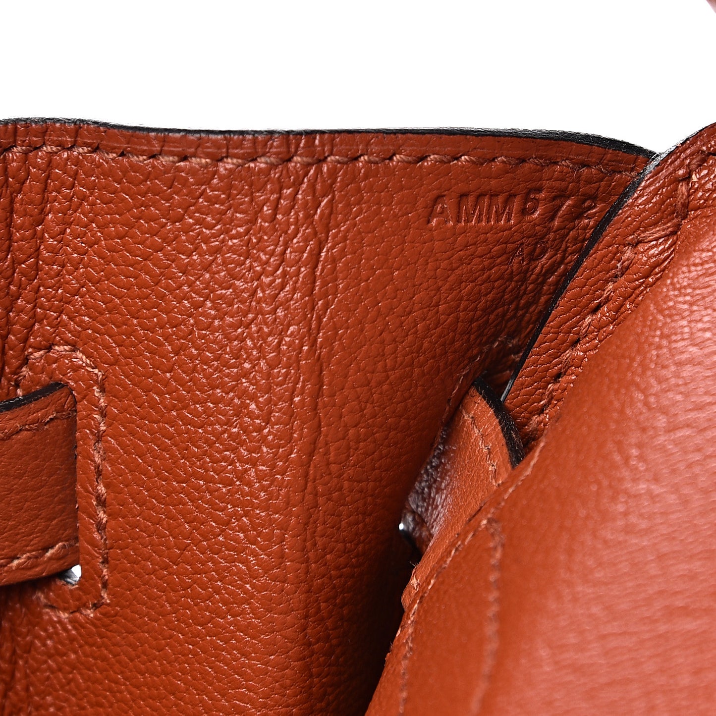 Taurillon Novillo Birkin 30 Cuivre