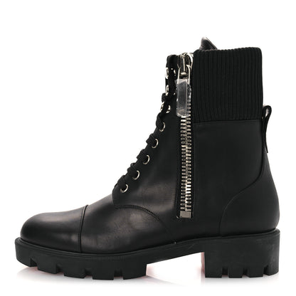 Christian Louboutin Calfskin Quilted En Hiver Boots 39.5 Black 1 of 14