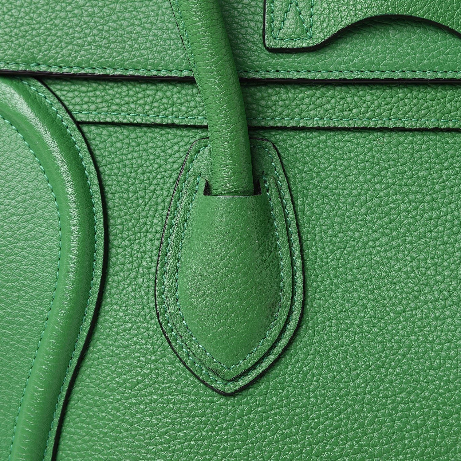 Celine Drummed Calfskin Micro Luggage Mint 12 of 18