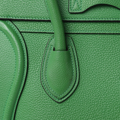 Celine Drummed Calfskin Micro Luggage Mint 12 of 18