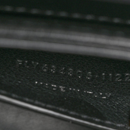 Saint Laurent Soft Ultracalfskin Monogram Medium Solferino Satchel Black Burro 7 of 10