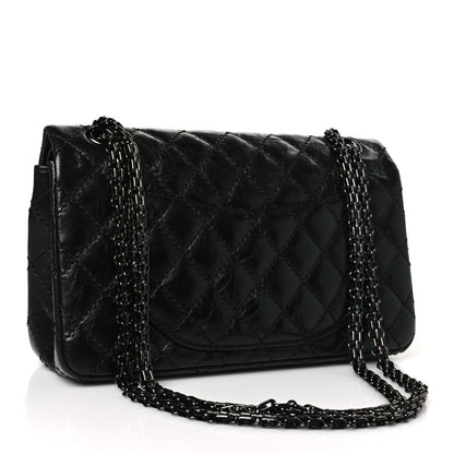 Chanel Aged Calfskin Quilted 2.55 Reissue 225 Flap So Black 3 of 9
