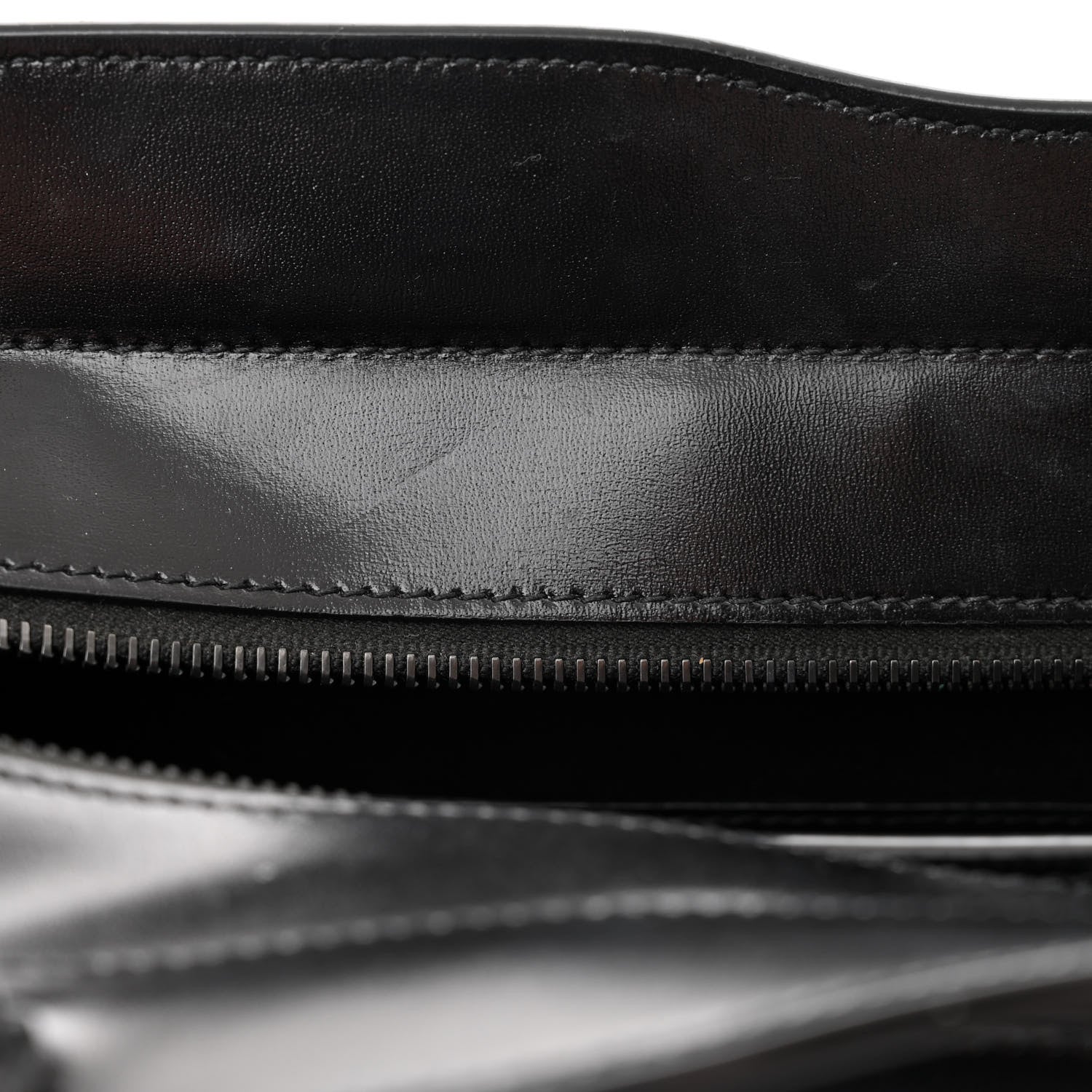 Saint Laurent Shiny Calfskin Medium Uptown Tote Black 13 of 16