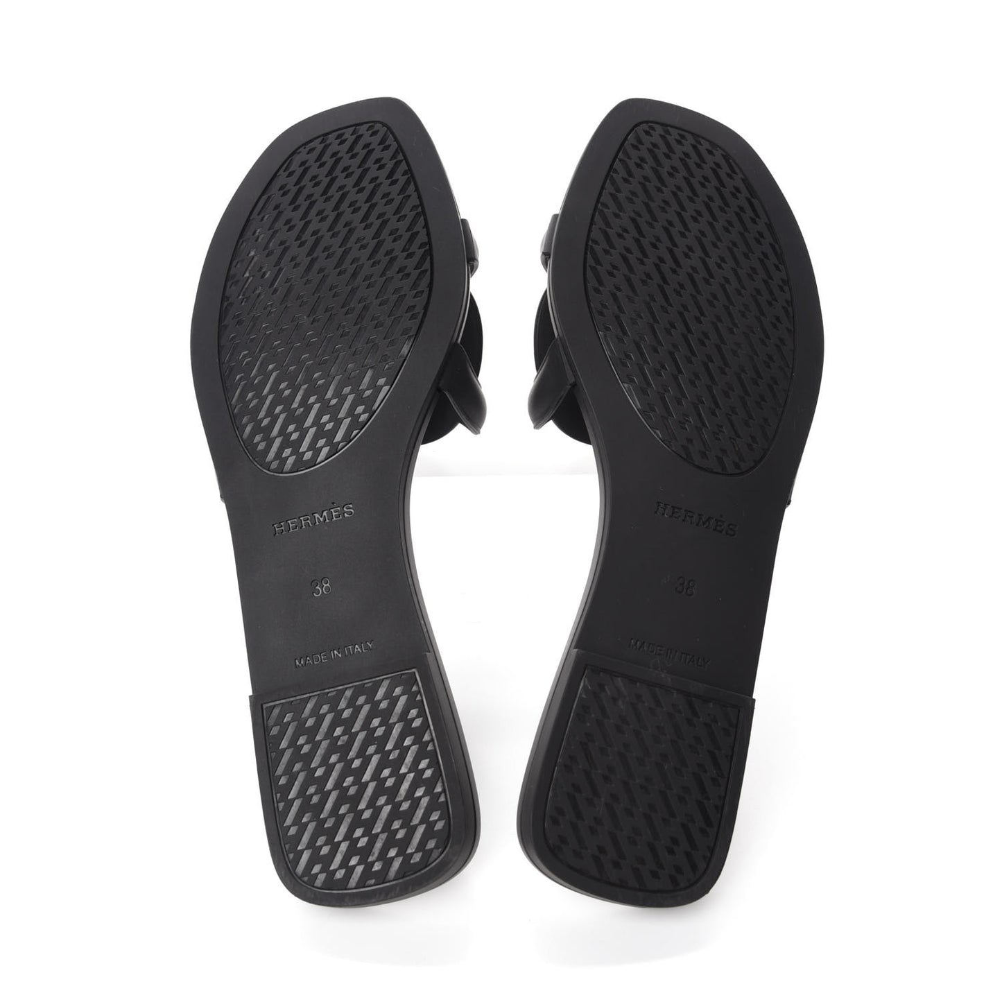 Rubber Aloha Sandals 38 Black