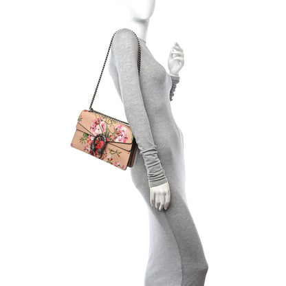 Gucci Calfskin Blooms Print Small Dionysus Shoulder Bag Pink Apricot Multicolor 2 of 11