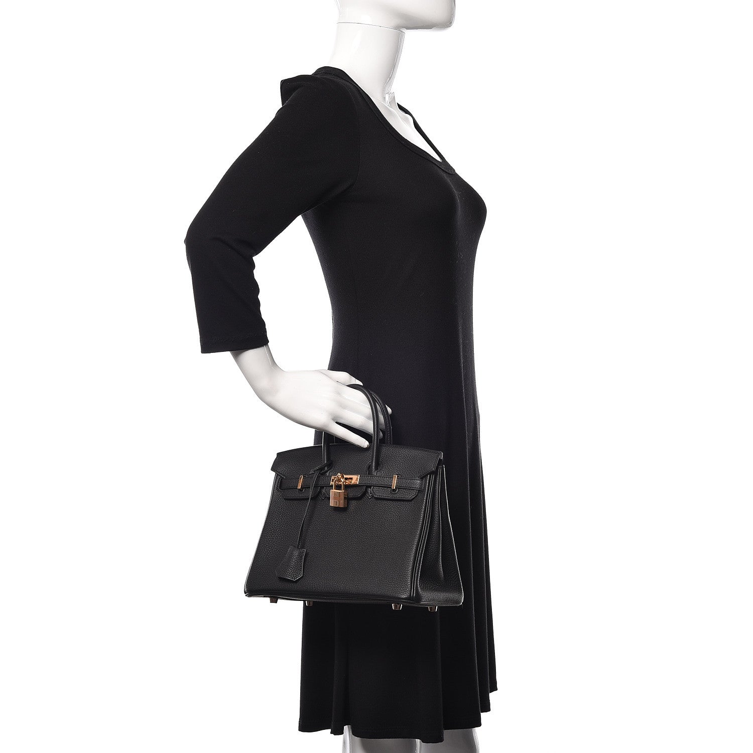 Hermes Togo Birkin 25 Black 2 of 34