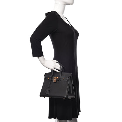 Hermes Togo Birkin 25 Black 2 of 34