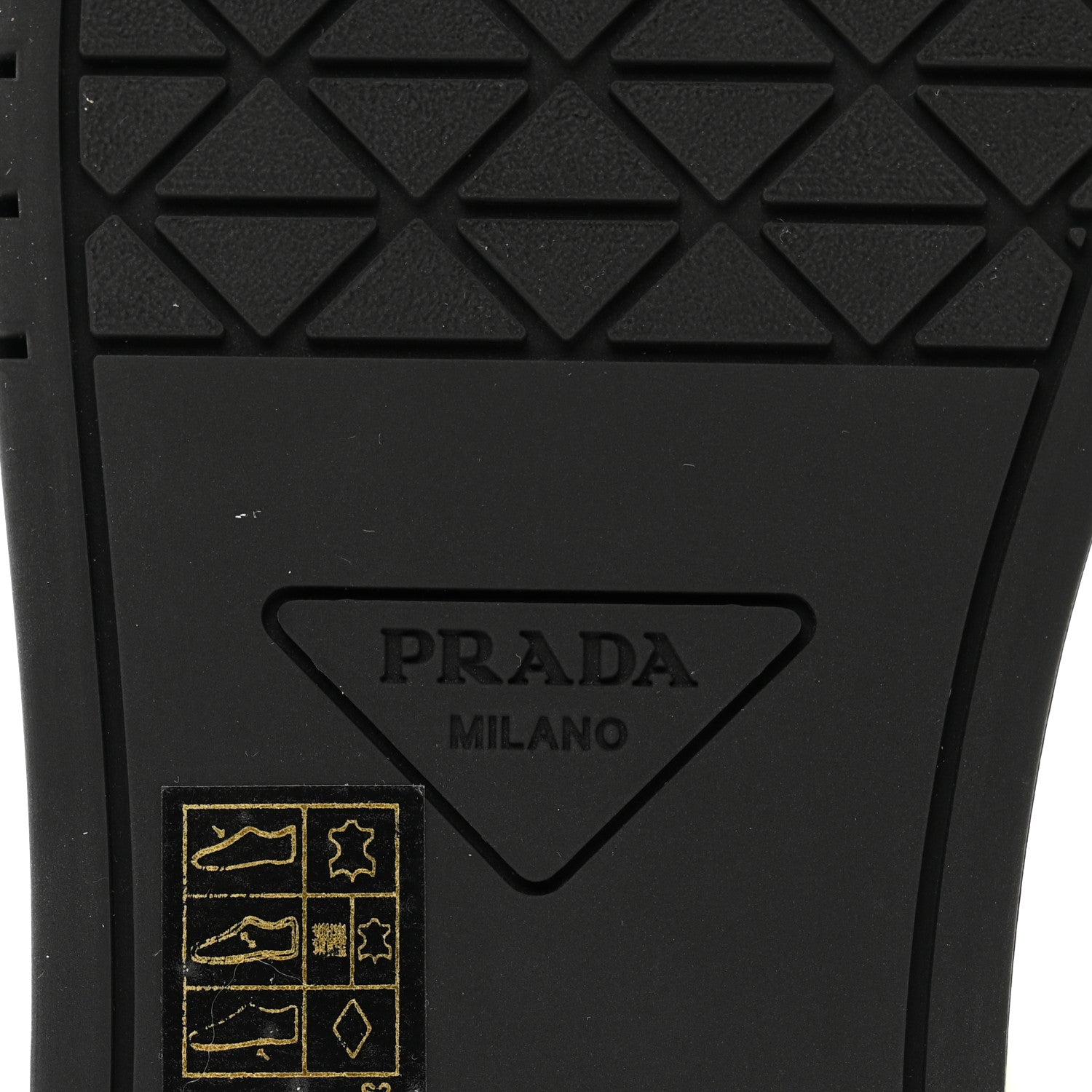 Prada Vitello Sport Spazzolato Rois Triangle Womens Downtown Low Top 30mm Sneakers 39 White Black 6 of 9