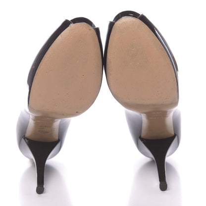 Louis Vuitton Patent Calfskin Oh Really Peep Toe Pumps 39.5 Amarante 5 of 11