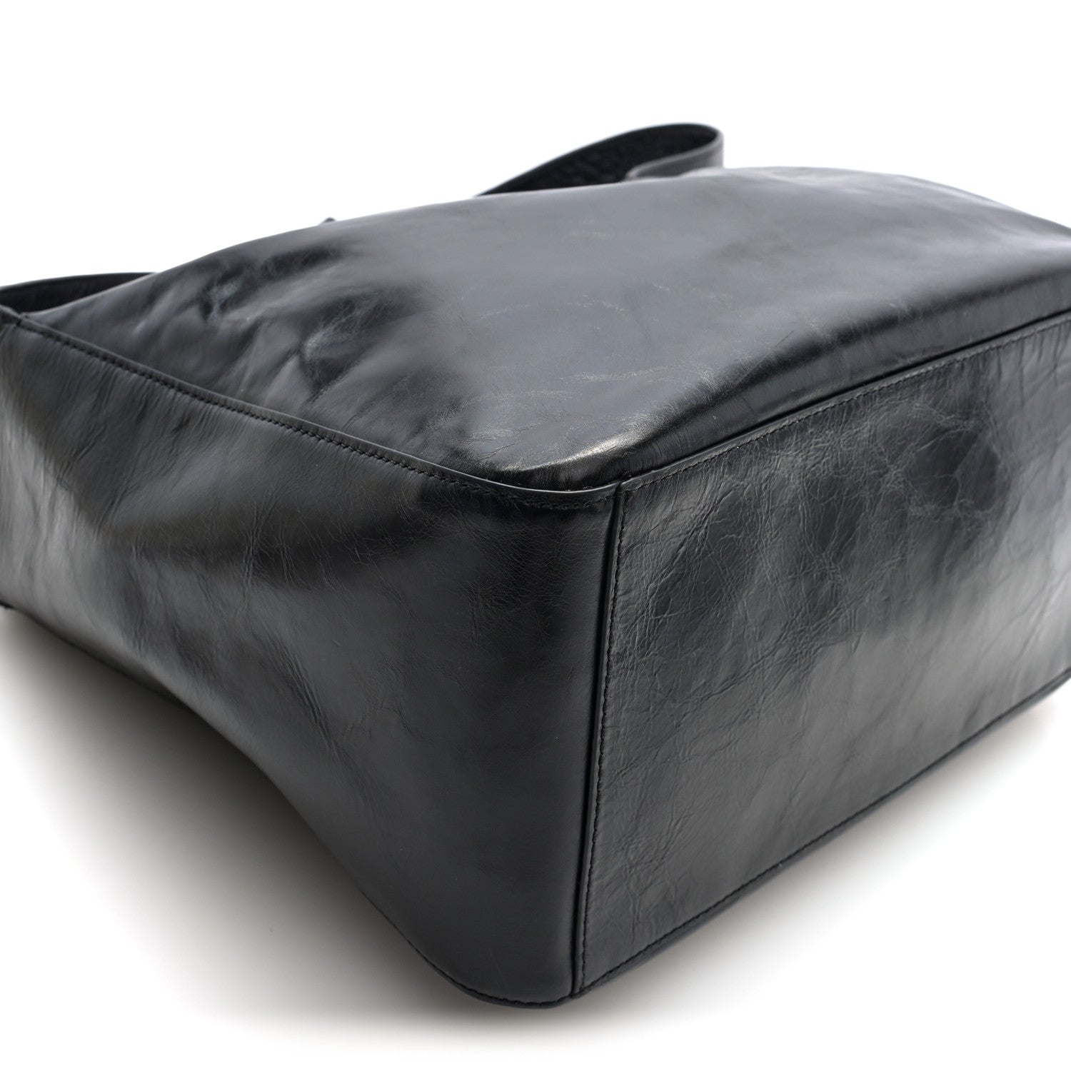 Alexander Wang Crackle Patent Calfskin Medium Dome Slouchy Hobo Black 8 of 9