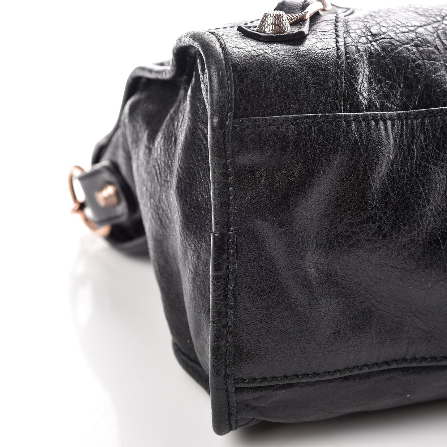 Agneau Giant 12 Rose Gold Hardware City Black