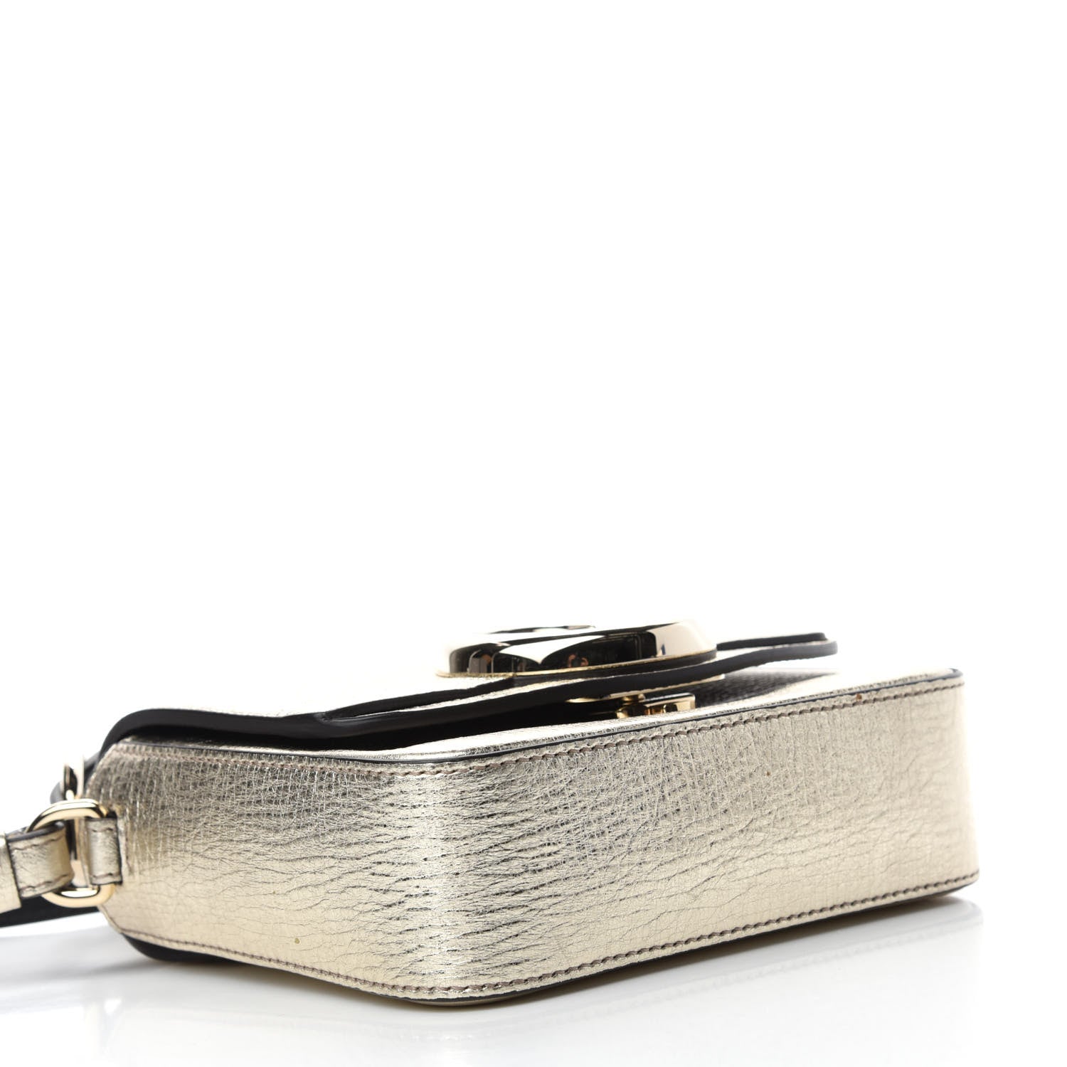Chloe Calfskin Sued Mini C Bag Gold 4 of 9