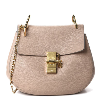 Chloe Grained Lambskin Drew Shoulder Bag Abstract White 1 of 14