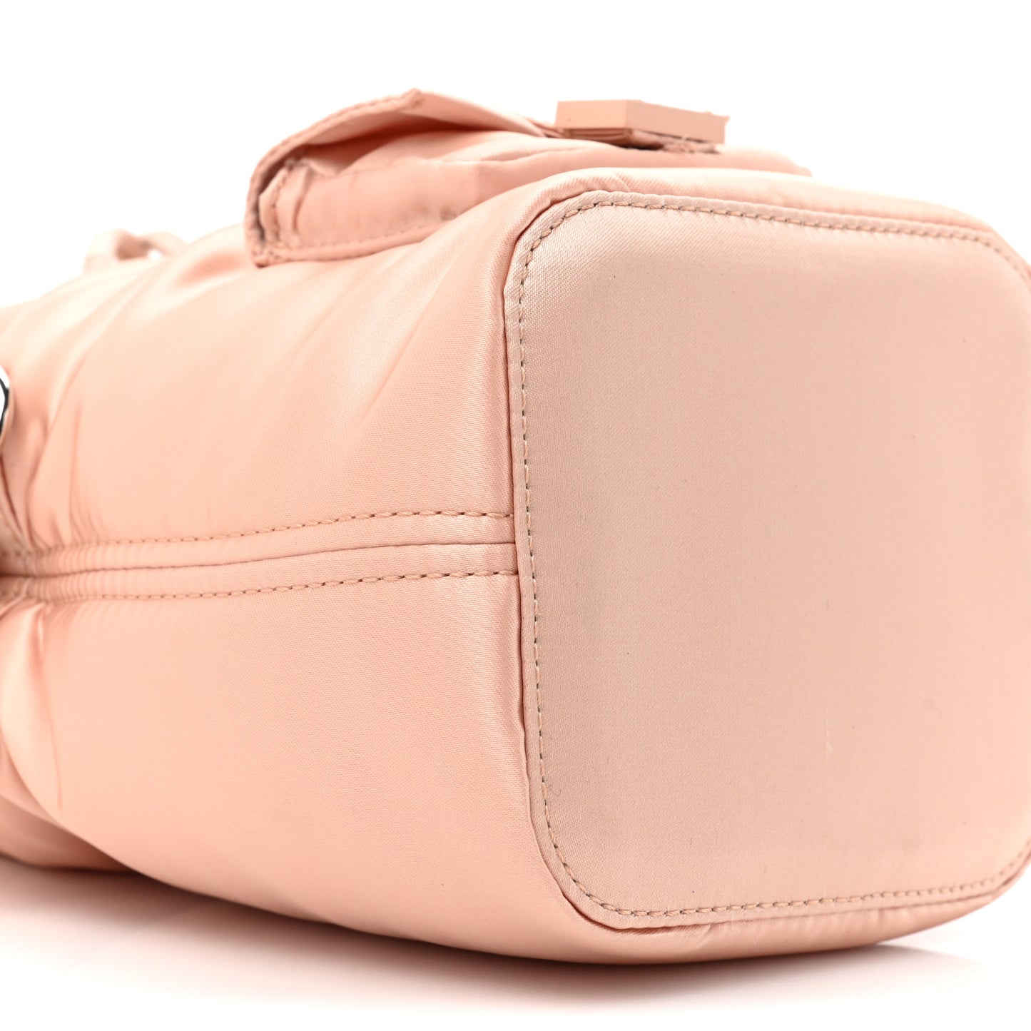 Nylon Ninfa Vitello King Cuoio Mini Mon Tresor Bucket Bag Baby Pink