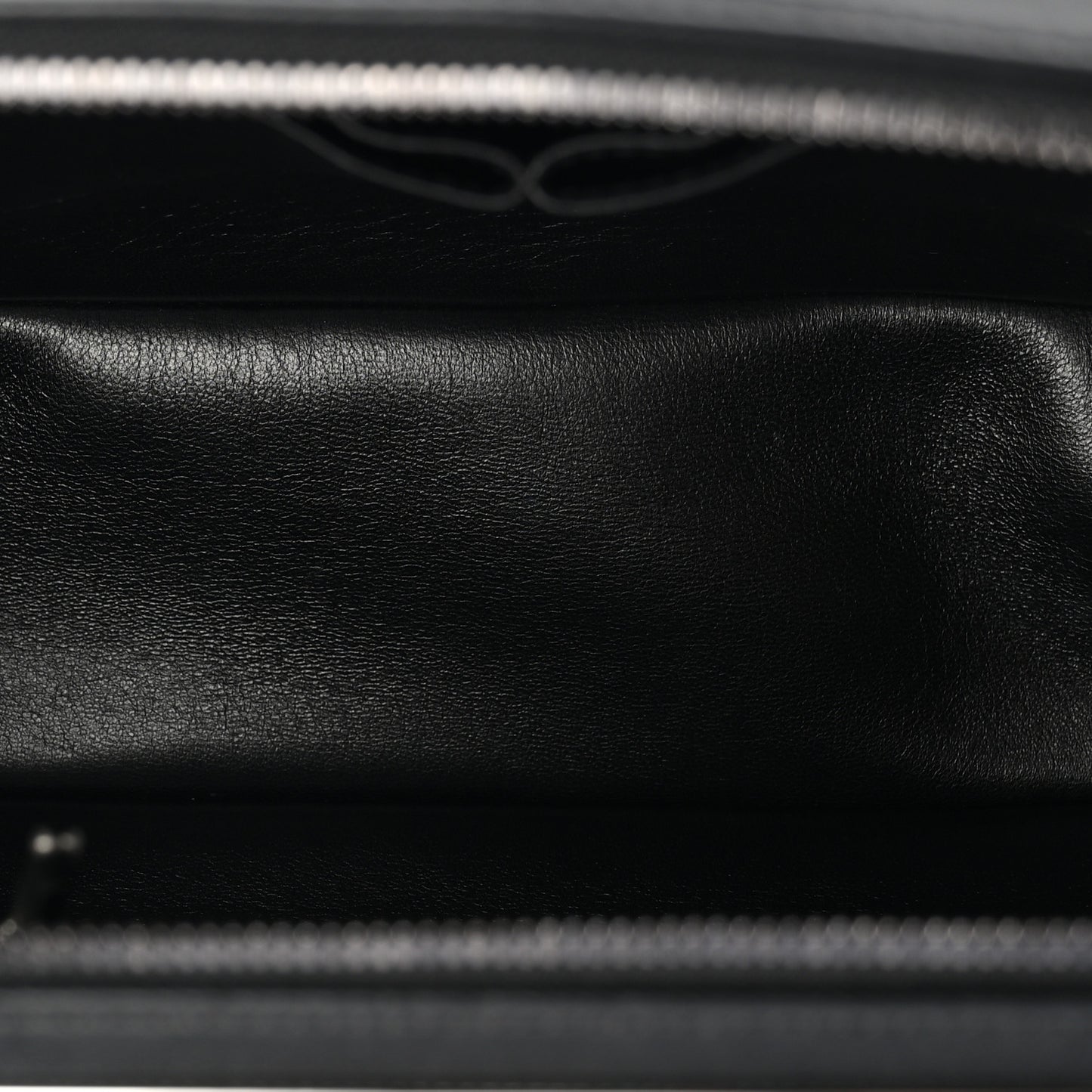 Calfskin Small Trendy CC Bowling Bag Black