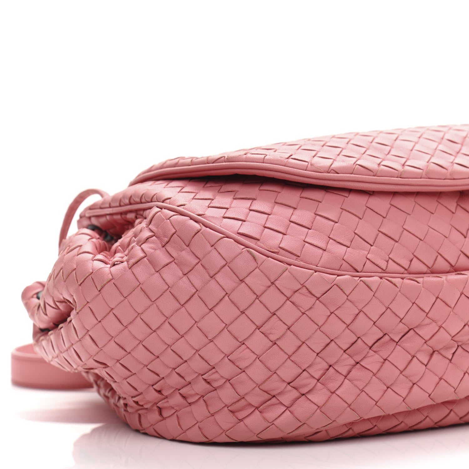 Bottega Veneta Nappa Intrecciato Messenger Bag Petal Pink 9 of 11