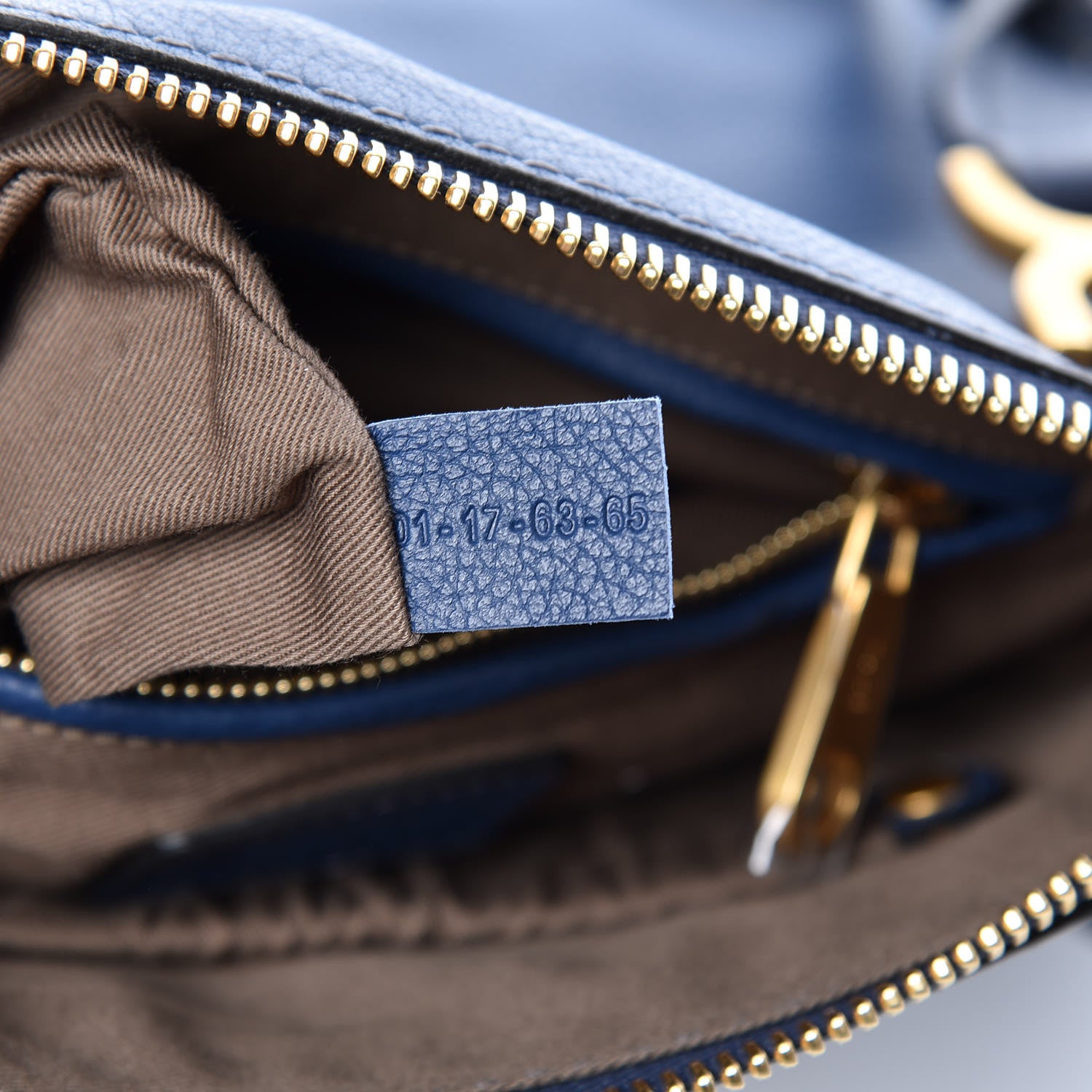 Chloe Calfskin Medium Marcie Satchel Royal Navy 7 of 15