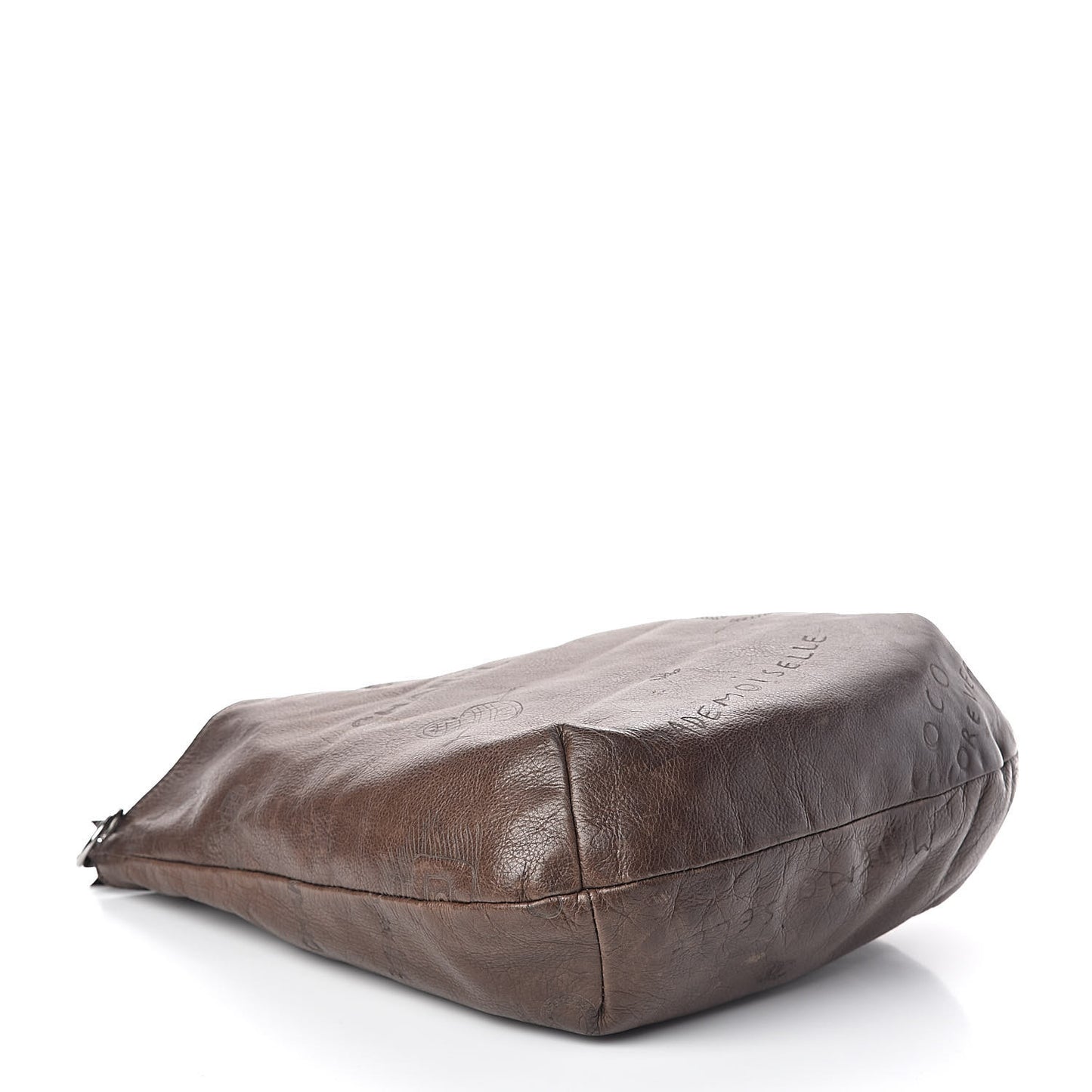 Calfskin Graffiti Mademoiselle Hobo Brown