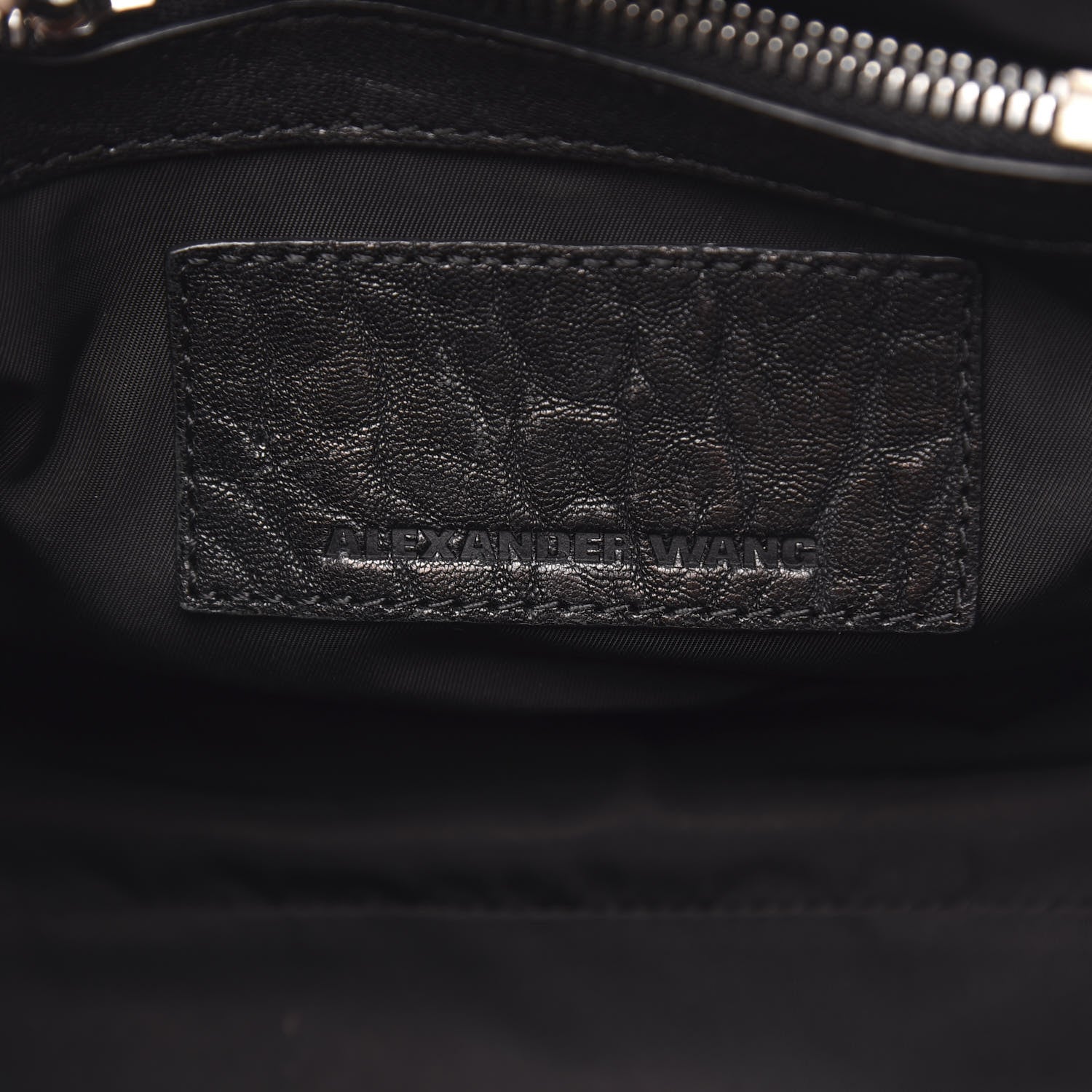 Alexander Wang Pebbled Lambskin Mini Rockie Black Rhodium Hardware 6 of 12