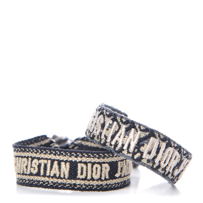 Christian Dior Woven Cotton J'Adior Friendship Bracelet Set 1 of 4