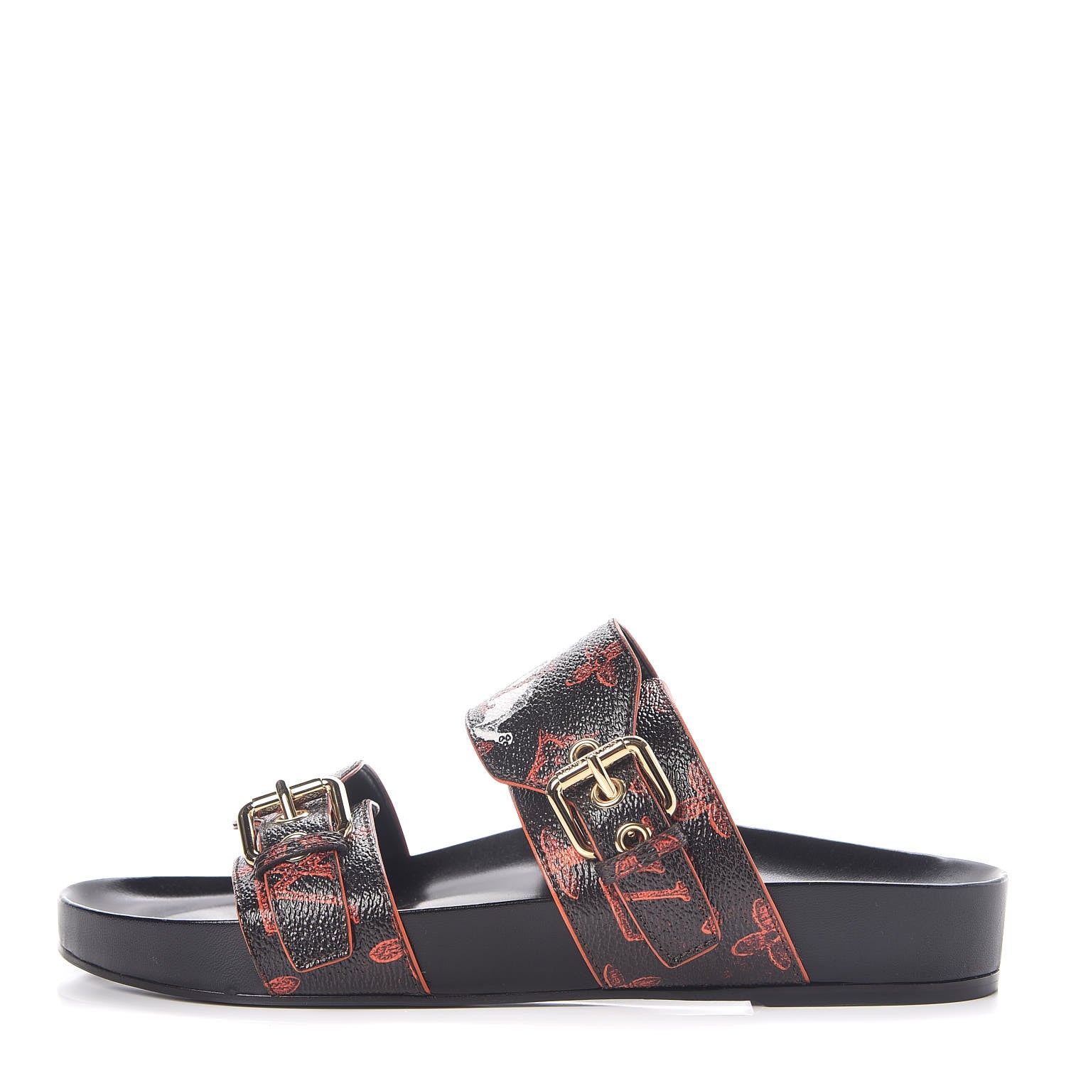 Louis Vuitton Catogram Bom Dia Mule 39 Black Marron 1 of 8
