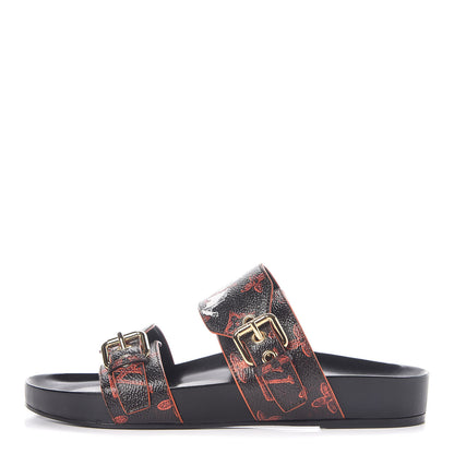 Louis Vuitton Catogram Bom Dia Mule 39 Black Marron 1 of 8